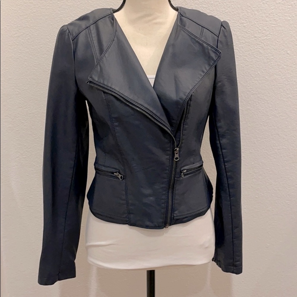 Maison Jules Faux-Leather Jacket